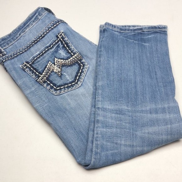 DISTRESSED MISS ME BOYFRIEND JEANS 28x26 ⭐️ - Picture 6 of 13